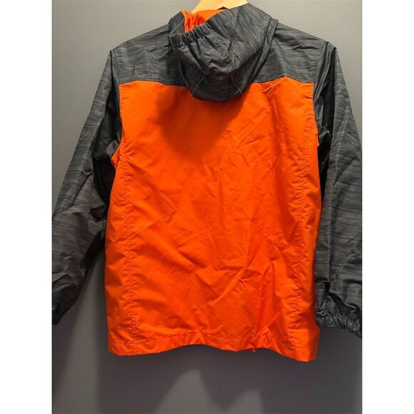 Faded Glory Boys XL Orange Hooded Windbreaker Jacket Zipper Closure - Picture 4 of 8